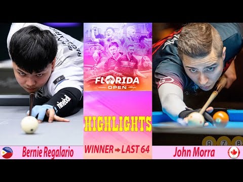 HIGHLIGHTS | Bernie Regalario vs John Morra | Florida Open Pool Championship