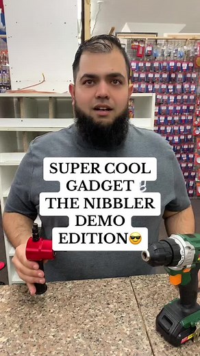 Nibbler Drill Attachment for Cutting Shapes | Demo Edition