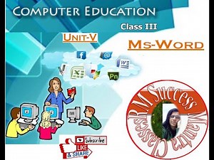 CBSE Class-3 || Computer || Chapter -5 || MS-Word ||
