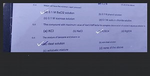 A mixture of benzene and toluene forms... | Filo