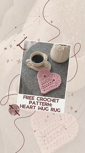 Iga | Modern crochet patterns and tips | Handmade home decor on Instagram: "💖 HEART MUG RUG FREE CROCHET PATTERN 💖 You can crochet this in one afternoon. Perfect to decorate your home on Valentine's Day or as a gift for a loved one. 🎁 HEART MUG RUG can be made of cotton cord or 3 Strands of DK yarn, full of useful tips! 💃 ❗If you have already subscribed to my newsletter, check your inbox - the pattern is waiting for you there. 🥰 ❗If you haven't subscribed yet: Comment NEWSLETTER and I'll se