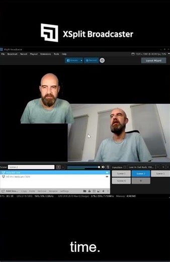 Automatic background removal in XSplit Broadcaster! #xsplit #shorts