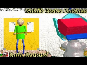 Friday Night Funkin' Baldi's Basics Madness (#baldi #fnfmod) Baldi's VS BF in Gain Ground
