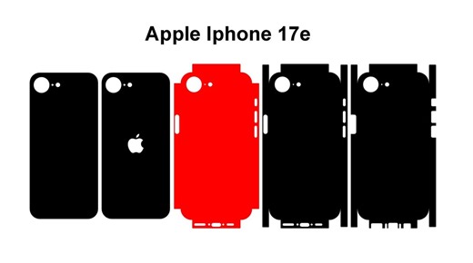 IPhone 17e Skin Vector Template Cut Files Svg Dxf Png - Etsy