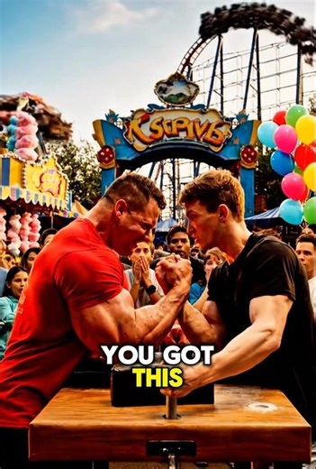 Nobody Expected THIS Arm Wrestling Battle at the Amusement Park