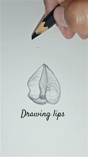 Side view Lips Drawing for Beginners #artshorts #drawingtutorial