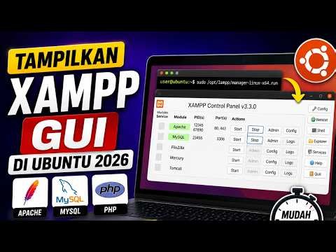 Cara Menampilkan GUI XAMPP di Ubuntu 2026! Control Panel Apache & MySQL Muncul Lagi