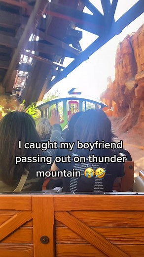 51K views · 911 reactions | I caught my boyfriend passing out on thunder mountain  Carlos Esparza #reels #viral #rollercoaster #fail #boyfriend #disneyland | Mahogany LOX | Facebook