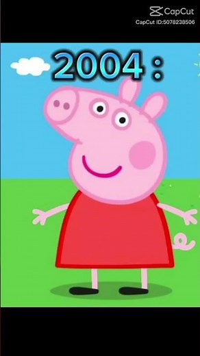 Peppa pig 2004 vs 2023