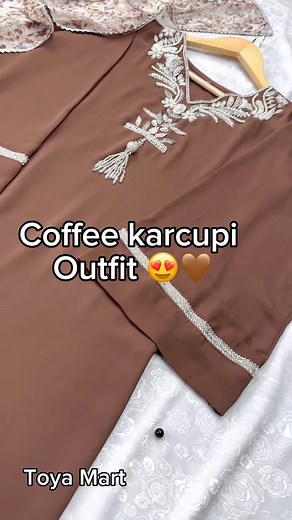 26K views · 485 reactions | Coffee…. 凉癩এক্সক্লুসিভ হ্যান্ডলি কারচুপি ওয়ার্ক করা ✨Dubai cheery Co-rds set #NewArrival #exclusive #ourowndesign #TopNotchQuality #Toyamart | Toya Mart | Facebook