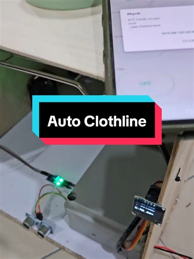 IOT Clothline in garage #finalyearstudent #finalyearproject #engineering #arduino #iot