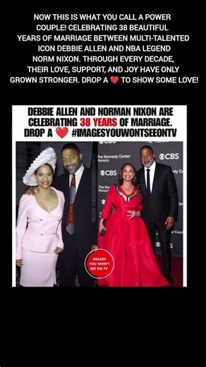38 Years of Black Love: Debbie Allen & Norm Nixon 🥂❤️#DebbieAllen #NormNixon #shorts #video