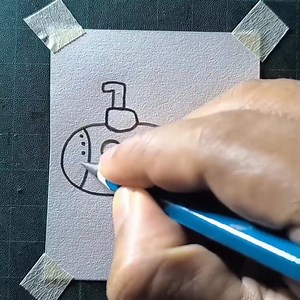 How to draw a submarine | All About Art
