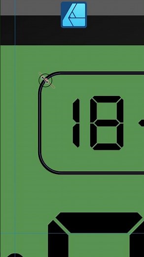 Affinity Designer: Create a Digital Watch Tutorial #affinity #affinitydesigner #militarywatch