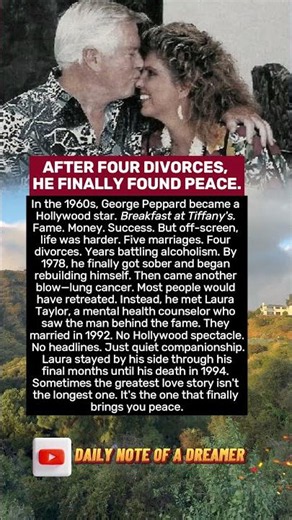 AFTER FOUR DIVORCES, HE FINALLY FOUND PEACE.