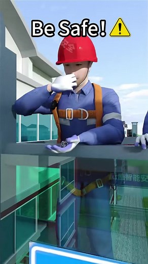 Construction safety belt usage