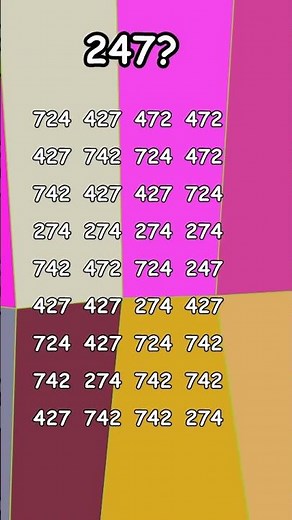 "Challenging Math Puzzle: Finding 247 Among Multiple Numbers"