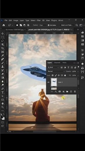 How to Use Auto-Blend Layers in Photoshop | Seamless Photo Merging Tutorial #adobephotoshop