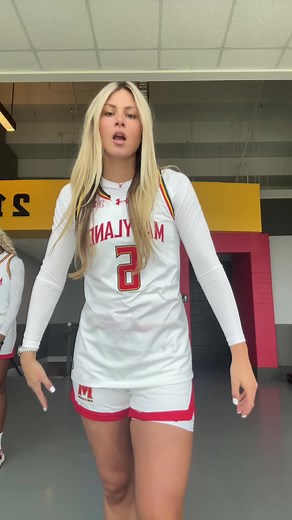 WEREEEEE BACK IN new number and colors❤️ #umd #maryland #basketball #six