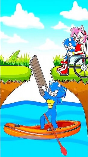 Sonic and Amy's touching love story | #sonic #sonicmovie2D #youtubeshorts