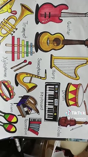 #differentkinds #drawing #pen #musicalinstrument #colorpen #colormarker #everyone #fyp #highlight #follower @everyone