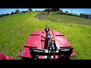 Brush Hogging the Ditch with the Mahindra