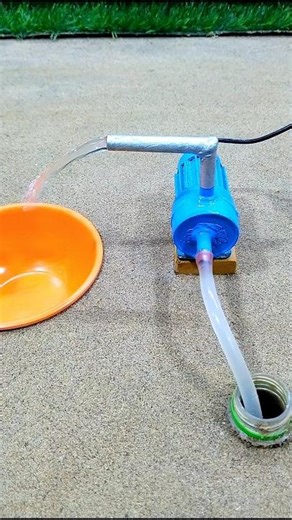 diy mini motor water pump science project and mini tractor making # 699