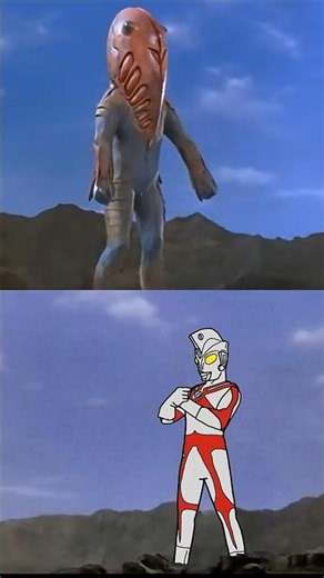 Ultraman Ace vs Alien Metron Jr — Original vs Cartoon #ultraman #tokusatsu