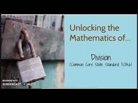Division (Common Core Grade 3 Standard 3.OA.6)