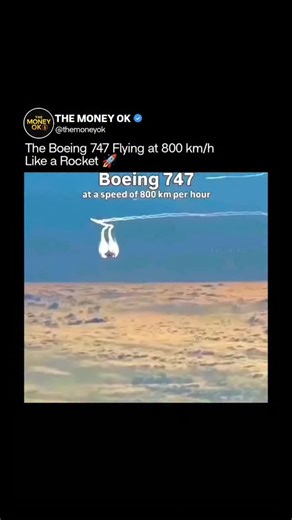 The Money Ok | This is what a Boeing 747 looks like soaring through the skies at 800 km/h — a true masterpiece of aviation in motion. Known as the “Queen... | Instagram