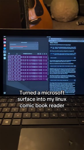 Transforming a Microsoft Surface into a Linux Comic Reader
