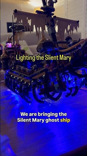 This LEGO Pirate Ship Looks Insane with This Lighting #lego #custom #shorts