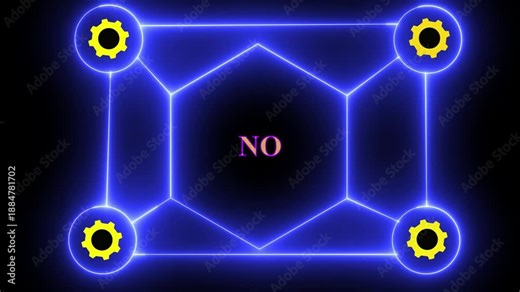 Background Stop sign red icon. warning or no entry forbidden circle and line symbol. Red sign stop, cross, x, ban, cancel, prohibited icon animation on black background.