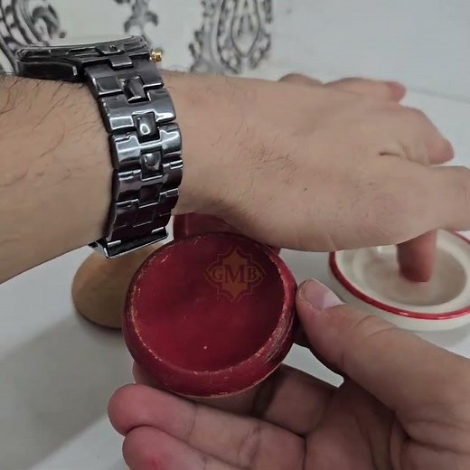 Pure Moroccan Aker Fassi Handmade Clay Pot For Lip and Cheek Stain