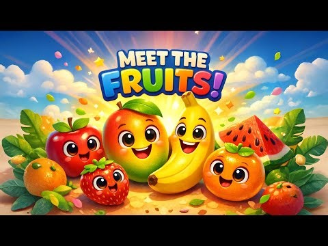 Learn Fruit Names with Fruitland Toons | Fun 3D Fruit Cartoon for Kids