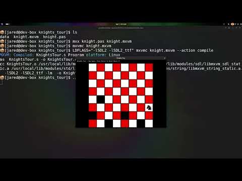 Knights Tour - MXVM is Turing complete