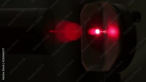 Experiments with a laser system in the laboratory