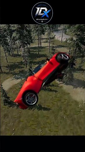 Violent Car Crash Physics - BeamNG.Drive #beamngdrive #simulation #32