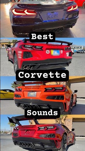BEST C8 Corvette Exhaust Sound? #corvette