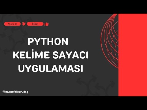 6 - Python ile Dosyadan Kelime Sayacı (try - except, read, exit)