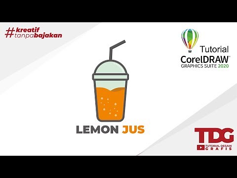 Membuat Logo Minuman Jus Jeruk untuk Usaha | Tutorial CorelDraw 2020
