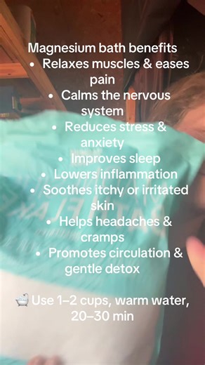 So some of you May or may not Know But I Struggle With Auto Immune Disorder Psoriasis and I Have Started A New Regimen On This Hollistic HealingPath that Im venturing on and super excited to add this to my routine! No lie my plaque decreased and inflammation decreased after one soak! 🛁 I will keep u posted #healingtok #autoimmune #psoriasis #magnesium