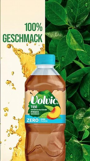 Volvic Eistee Zero Pfirsich: 100% Geschmack und 0% Zucker.