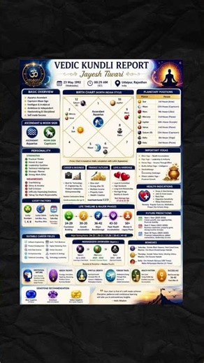 ✨ Your Vedic Kundli is more than just a horoscope