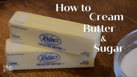 NEW Video in BJC Cooking School - How to Cream Butter & Sugar. For all the bakers out there, ever why it so important to cream butter and sugar when baking cakes? I explain it all and show you how to do it properly for successful baking! New Cooking Lesson >>> http://ow.ly/xgb630qCtDW | Blue Jean Chef