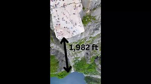 Viral video: Tourists chill on edge of Norway’s Pulpit Rock with nearly 2,000-feet drop