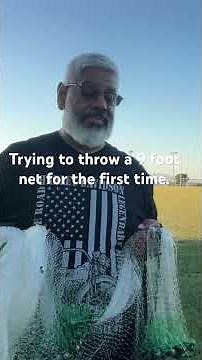 My first try at a 9 foot cast net. #fishing @humpbackcastnet