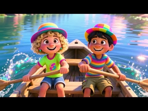 Row Row Your Boat 🚤 | Classic Nursery Rhyme for Kids | Toddler Songs & Baby Songs
