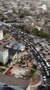 Drone footage captures destruction after earthquakes strike Venezuela