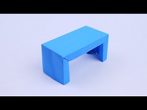 Comment faire une table en papier. Table origami
